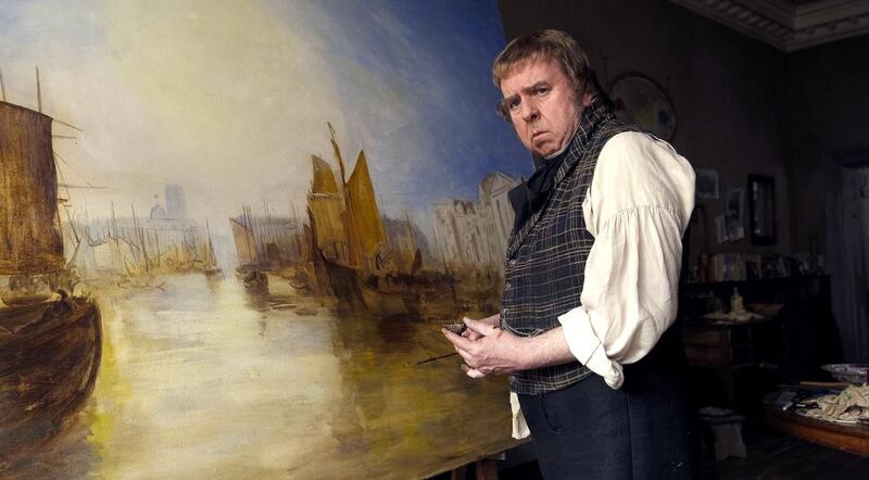 Mr Turner. Timothy Spall studied painting, drawing – and  even Greek and Roman architecture – all to play the great landscape painter J M W Turner. And it shows: the wonderfully gruff Spall doesn’t seem to act in this movie as much as inhabit it, messily and fully. Mike Leigh’s gorgeously detailed biopic doesn’t fall into typical formula – and the visuals do Turner proud. – JN Sony Pictures Classics / AP photo