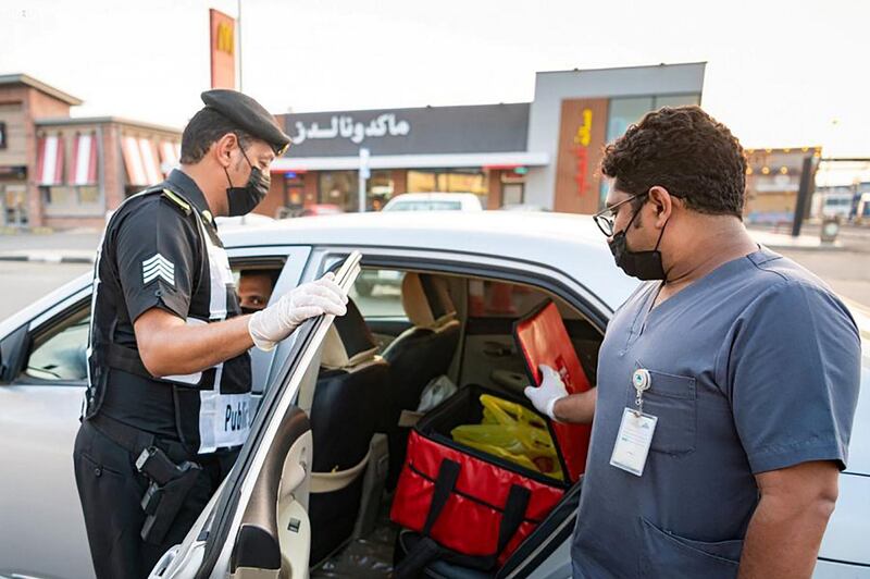 Naseer Al Bugami, 32, signed up to work for a popular local food delivery service after he was asked to stay home by his company due to the pandemic. Supplied image 