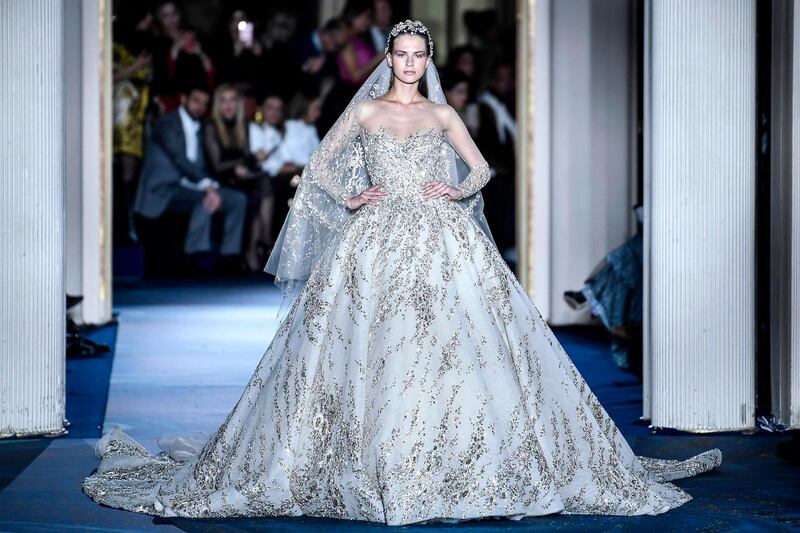 Zuhair Murad’s spring/summer 2019 couture collection. AFP