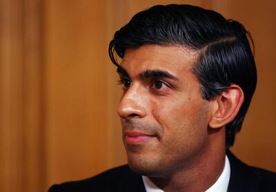 LONDON, ENGLAND - OCTOBER 22:  Chancellor of the Exchequer Rishi Sunak attends a news conference on the coronavirus (COVID-19) at 10 Downing Street on October 22, 2020 in London, England. (Photo by Henry Nicholls- Pool/Getty Images)