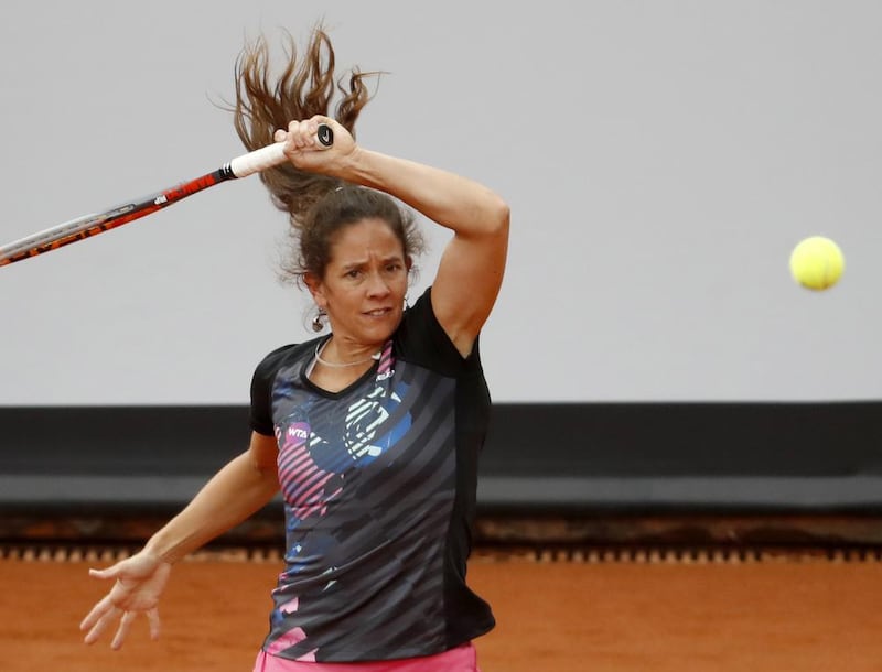 Patty Schnyder, pictured in action during the WTA event in Gstaad in July, is into the main draw at Al Habtoor Challenge in Dubai. Peter Klainzer / EPA