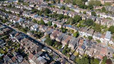 Houses in east London. Figures from the Bank of England showed a significant rise in mortgage approvals in November. EPA