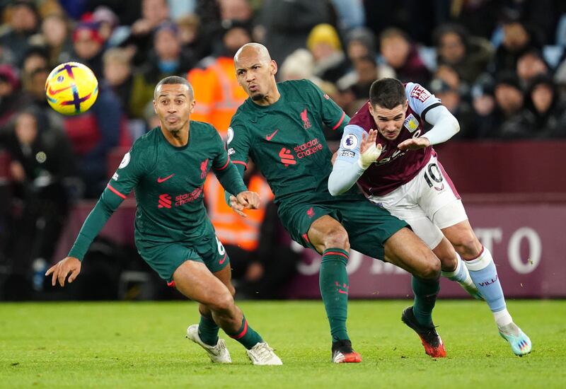 Fabinho 7 – Aggressive in the challenge and made it difficult for Aston Villa to create from central areas. PA