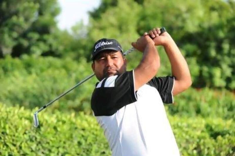 Munir hit an eagle on the final hole at the Al Badia Golf Club yesterday to move ahead of Dodd and Heisele.