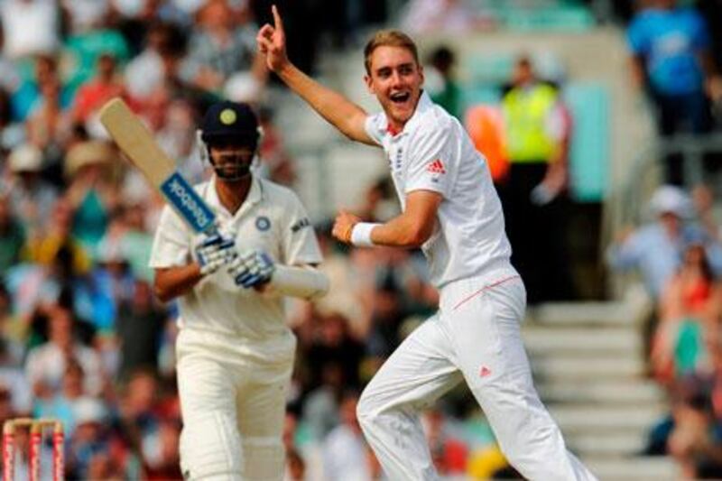 England's Stuart Broad was nominated as player of the series by India