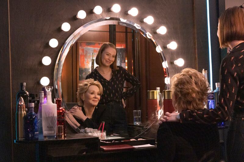 Hacks is up for Best Television Series (Comedy), with Jean Smart, left, up for Best Actress in a TV Series (Comedy) and Hannah Einbinder for Best TV Actress in a Supporting Role (Comedy/Drama). Photo: HBO Max via AP