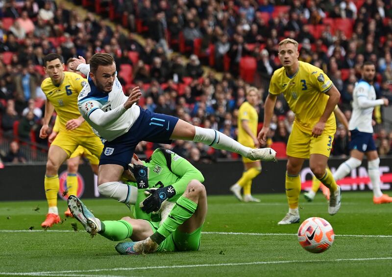 James Maddison 6 - Making his first start aged 26, the Leicester man was starved of space but provided one cross that Kane almost converted. In the second half, he created a shooting opportunity with a neat turn, but his effort went over the bar. 

AFP