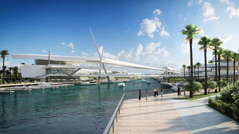 Al Qana - bridge. Courtesy Department of Urban Planning and Municipalities and Al Barakah International Investment 