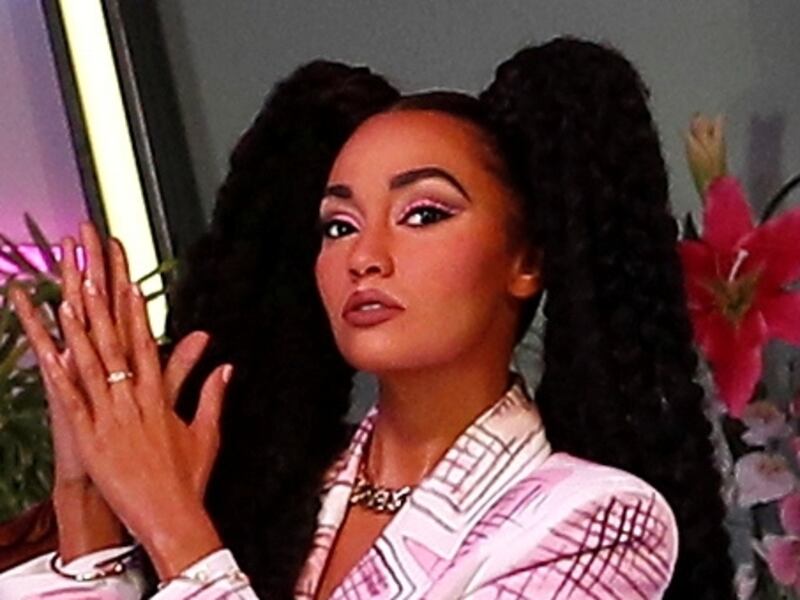 Close up of Little Mix singer Leigh-Anne Pinnock's waxwork at the exhibition unveiling at Madame Tussauds, in London, on July 28
