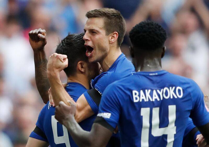 Right-back: Cesar Azpilicueta (Chelsea) – Helped keep a clean sheet and set up another goal for Alvaro Morata as Chelsea progressed to the FA Cup final. Frank Augstein / AP Photo