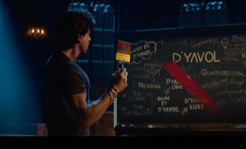 Shah Rukh Khan stars in a promotional video directed by his son Aryan. Photo: Instagram / dyavol.x