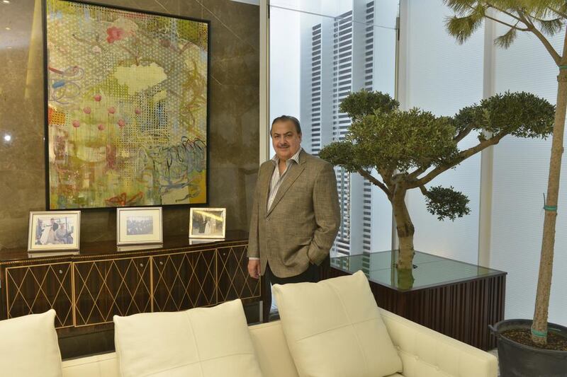 Sheikh Rashid bin Khalifa Al Khalifa, who founded Royal Bridges, at his private gallery in Bahrain. Photo by Manfred Elbers