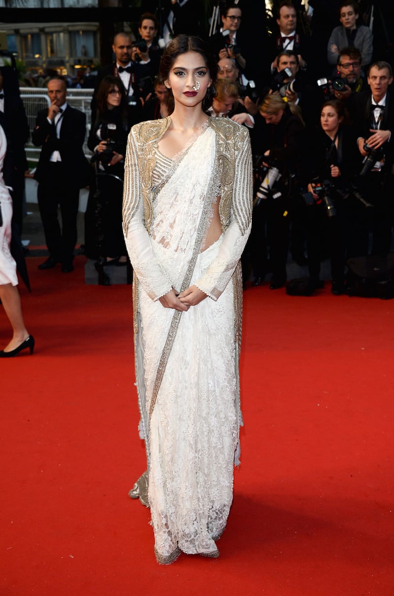 CANNES, FRANCE - MAY 15:  Sonam Kapoor attends the Opening Ceremony and premiere of 'The Great Gatsby' during the 66th Annual Cannes Film Festival at Palais des Festivals on May 15, 2013 in Cannes, France.  (Photo by Venturelli/WireImage/Getty Images)