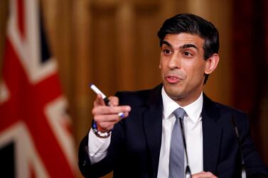 Britain’s Chancellor of the Exchequer Rishi Sunak. AP