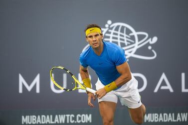 Rafael Nadal is bidding to win the Mubadala World Tennis Championship for a record fifth time. Courtesy Mubadala World Tennis Championship