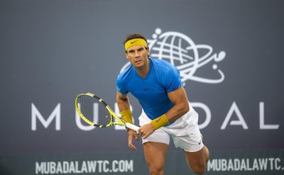 Rafael Nadal is bidding to win the Mubadala World Tennis Championship for a record fifth time. Courtesy Mubadala World Tennis Championship
