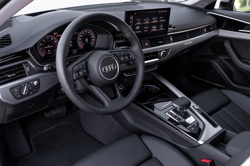 It has a very linear, clean interior dominated by horizontal lines. Courtesy Audi