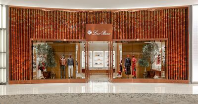 Exterior of new Dubai Mall Loro Piana store. Photo: Loro Piana