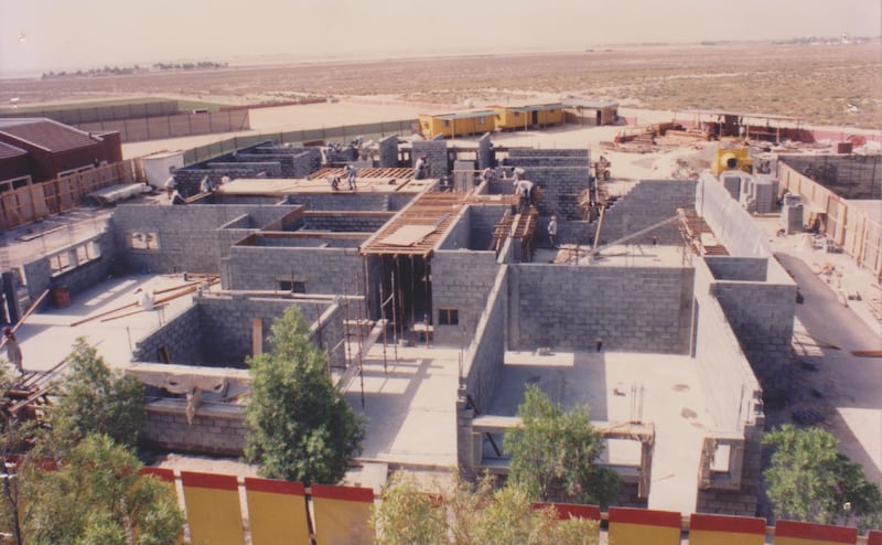 The Sixth Form Centre under construction in 1991.