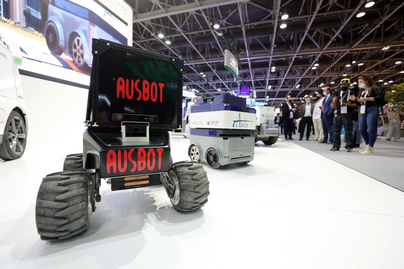 Packed with safety sensors and security features, motorised vending machines and driverless delivery vehicles were demonstrated at Dubai’s giant tech event to show how they could soon be dropping off parcels at your door.