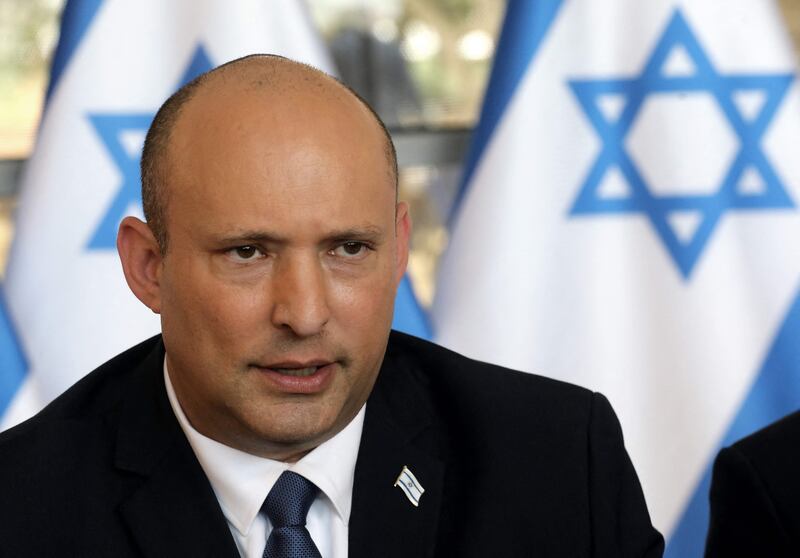 Israeli Prime Minister Naftali Bennett has sent a warning to the Iranian regime. AFP