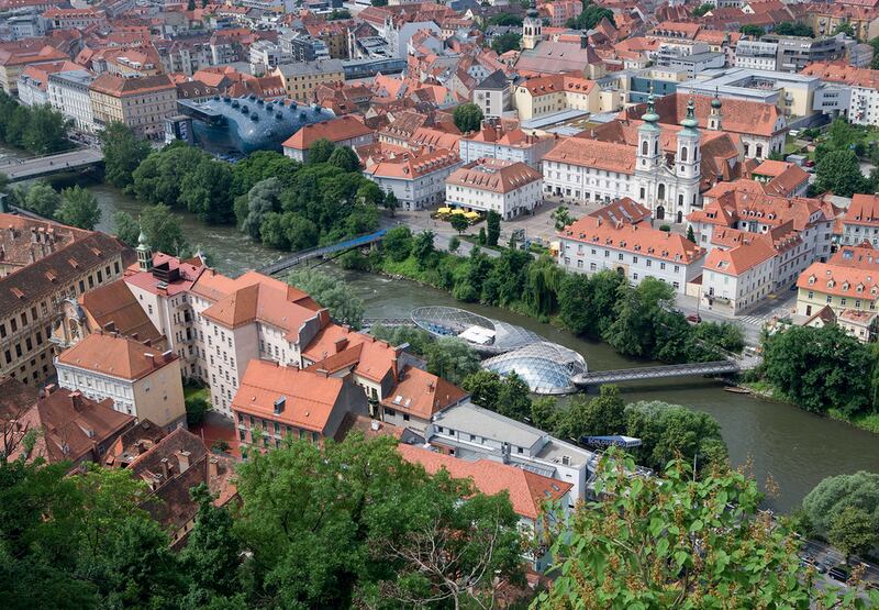 11. People in Austria's Graz get an average of seven hours and 22 minutes of shut-eye each night. Weinhaeupl / Osterreich Werbung