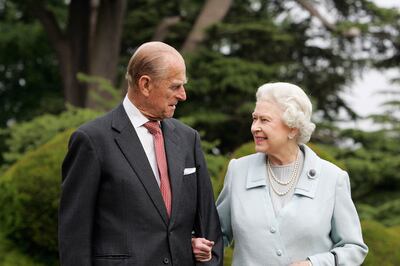 Queen Elizabeth II and Prince Philip marked their diamond wedding anniversary, marking 60 years of marriage, on November 20, 2007. Getty Images