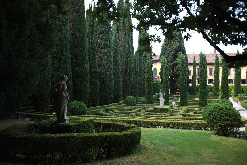 The Giusti Garden in the city of Verona dates back to 1570 and is an example of a typical Tuscan Renaissance garden.