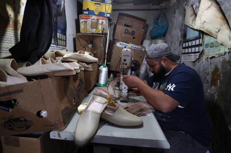 All of the shoes are handmade 
