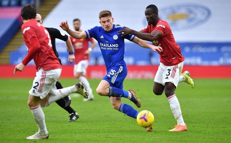 Eric Bailly - 7: Did well at Everton midweek and earned call out. Unfortunate handball led to a free kick, but gave ball to Cavani which led to equaliser. Most United passes and his pace was needed against Vardy. Another impressive game. Getty