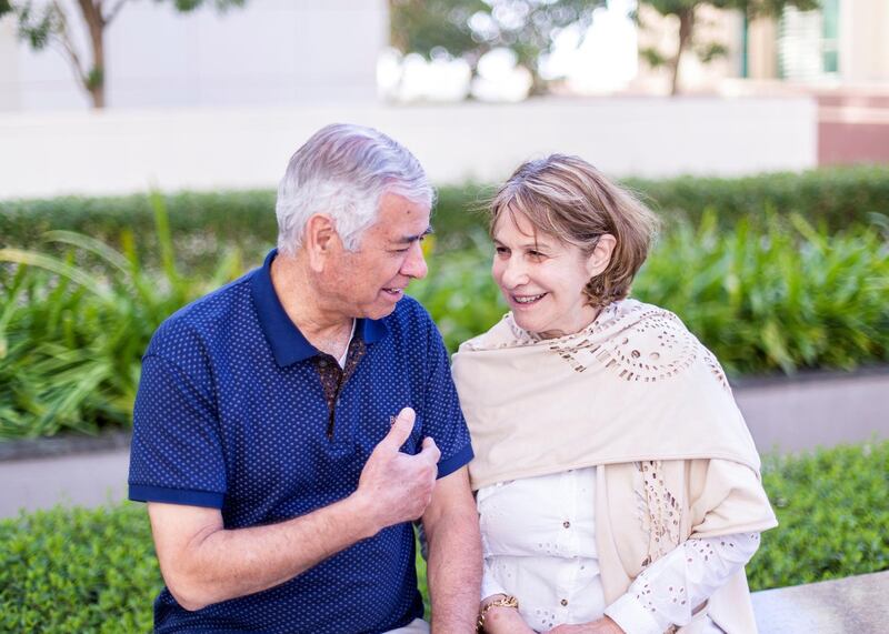 ABU DHABI, UNITED ARAB EMIRATES. 19 JANUARY 2020.
Modar Bitar, Jordanian Palestinian, and his wife Zakia Nabulsi, Lebanese.

Lebanese women  cannot pass on citizenship to their children or husbands, who become second class citizens. Zakiah had to move from Lebanon to Kuwait because of the civil war in the 80’s. Then she had to move again in the 90’s to Amman because of the Gulf War. They chose Jordan mainly because her family could not get any rights in Lebanon, and because it was a more stable country. 

(Photo: Reem Mohammed/The National)

Reporter:
Section: