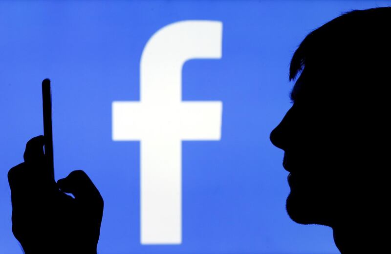 PARIS, FRANCE - SEPTEMBER 09: In this photo illustration, the Facebook logo is displayed on a TV screen on September 09, 2019 in Paris, France. Several US states have launched antitrust investigations against web giants including Facebook and Google with the viewer their business practices, but also the collection and exploitation of personal data. In total, eight states have announced, via the attorneys general, the opening of an antitrust investigation against Facebook social media. (Photo by Chesnot/Getty Images)