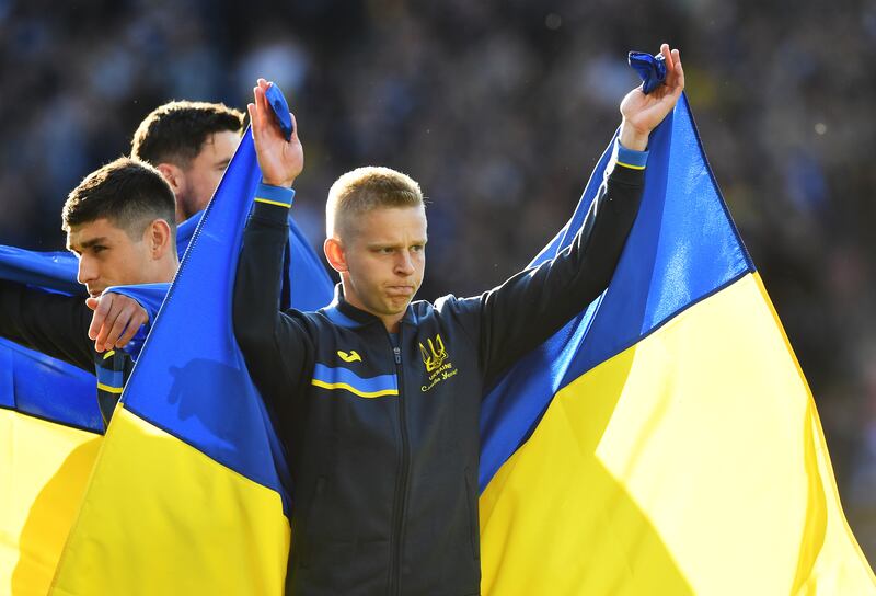 Oleksandr Zinchenko – 9. A reliable presence, getting a strong block in on McGregor’s shot. There was so much intelligence in his play, as he always seemed to be in a position to impact the game. Should have had an assist after dancing through Scotland and teeing up Oleksandr Zubkov and got it after cutting Scotland open with his pass to Dovbyk in the final seconds. Getty