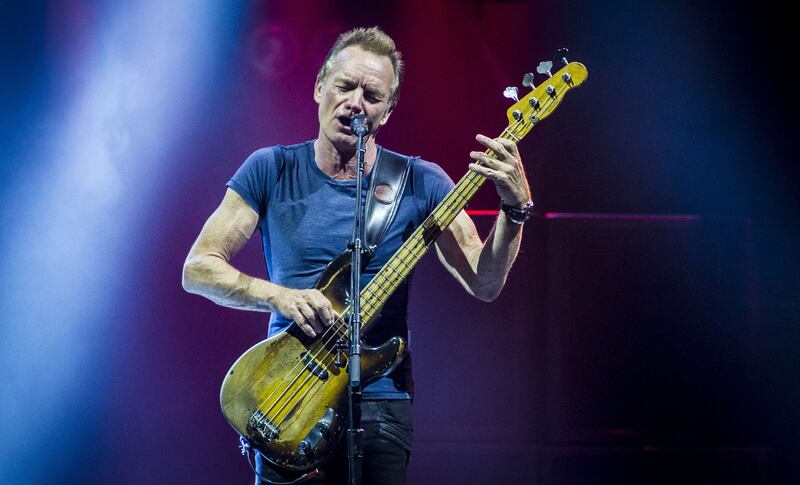 British singer-songwriter Sting will play his hits in Abu Dhabi in January. AFP