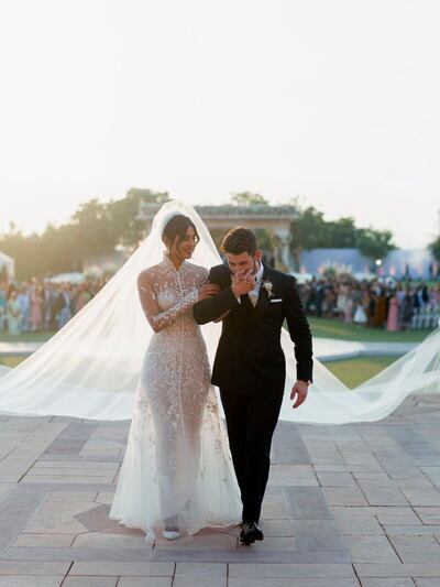 Priyanka Chopra and Nick Jonas married in two ceremonies on Sunday. Nick Jonas / Twitter