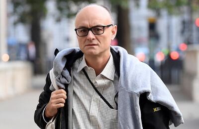 FILE PHOTO: Dominic Cummings, special adviser for Britain's Prime Minister Boris Johnson, walks for a cabinet meeting in Downing Street, London, Britain September 10, 2019. REUTERS/Toby Melville/File Photo