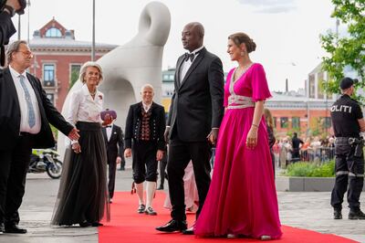 Princess Martha Louise and her fiancé, self-professed shaman Durek Verrett. AFP