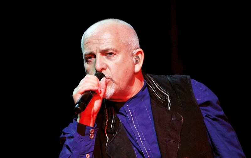 And I’ll Scratch Yours is a collection of Peter Gabriel songs – all belted out by other musicians. Thomas Coex / AFP

