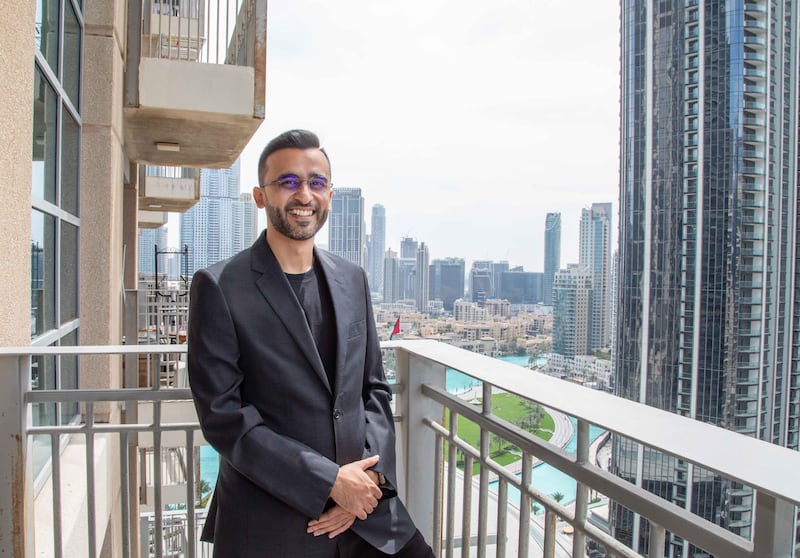 Entrepreneur Yatin Thakur pays Dh100,000 for a one-bedroom apartment in Downtown Dubai. All photos: Leslie Pableo / The National