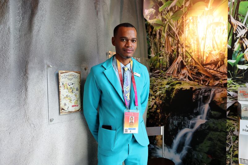 Terence Crea is one of the pavilion guides at the Seychelles pavilion at Expo 2020 Dubai.