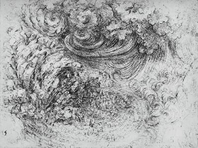 A Cloudburst', c1480 (1945). From The Drawings of Leonardo da Vinci. [Reynal & Hitchcock, New York, 1945]. Artist Leonardo da Vinci. (Photo by Print Collector/Getty Images)