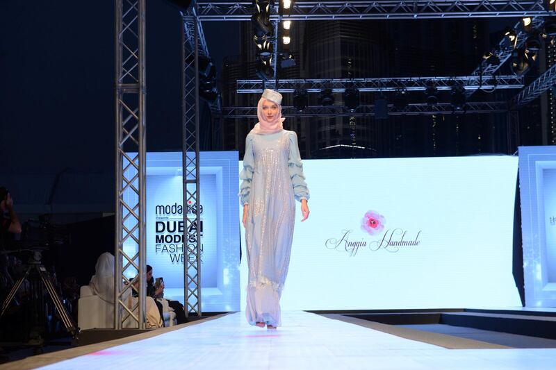 Anggia Handmade: although the the Indonesian clothing brand has been around since 2013, Dubai Modest Fashion Week marked its first international forway.