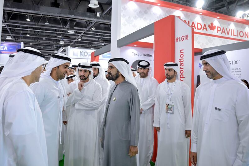 Sheikh Mohammed on the tour. Photo: Dubai Media Office