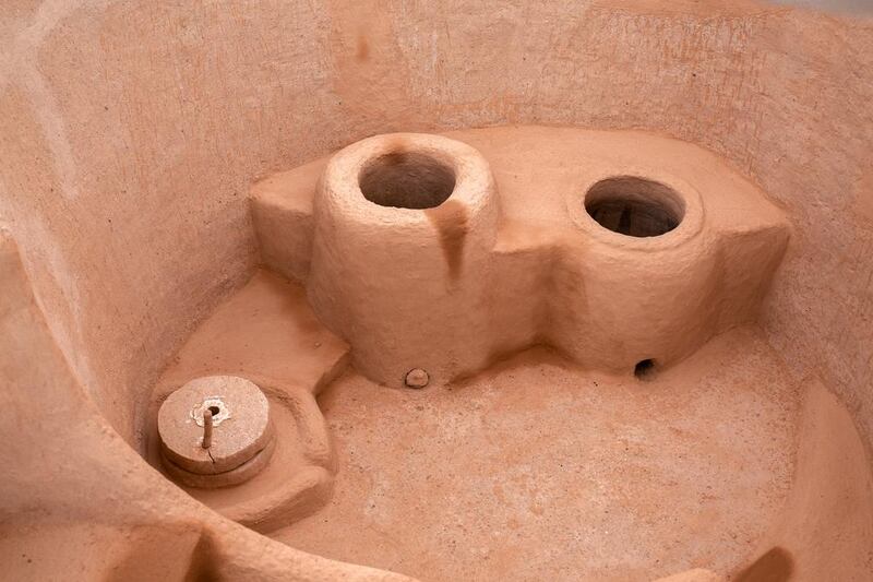 Tandoor ovens and millstones were found indicating cereal processing and bread baking dating back to the 1st century CE.  Victor Besa for The National