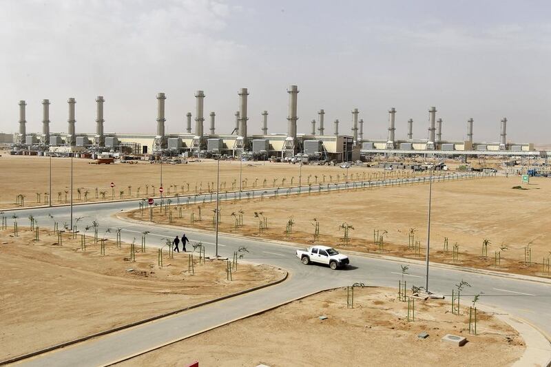 A Saudi Electricity plant near Riyadh: electricity prices fed inflation in 2016 but such pressures should ease in 2017. Fahad Shadeed / Reuters