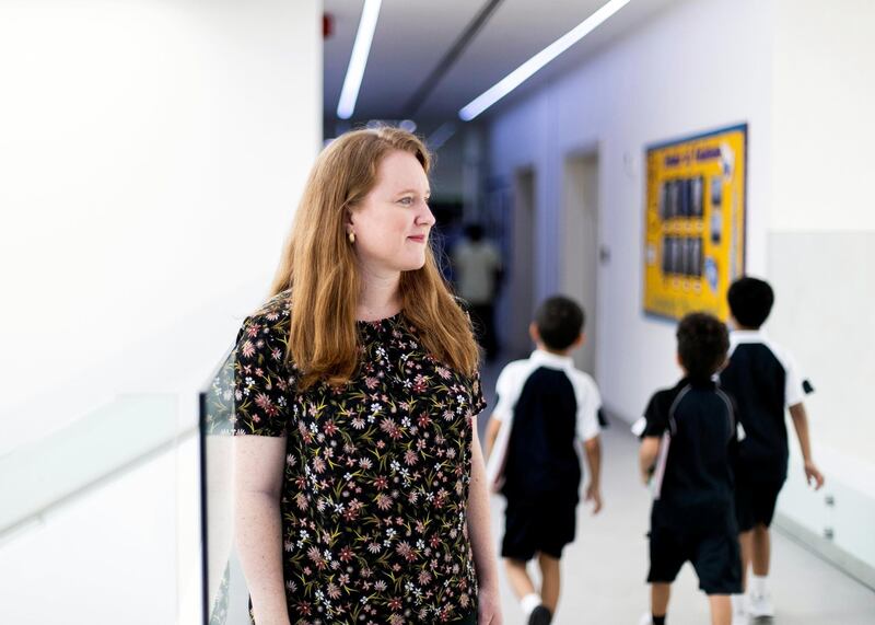 DUBAI, UNITED ARAB EMIRATES. 9 OCTOBER 2019. 
Michelle Hughes, school counsellor at GEMS Wellington Primary School.
(Photo: Reem Mohammed/The National)

Reporter: ANAM RIZVI
Section: NA