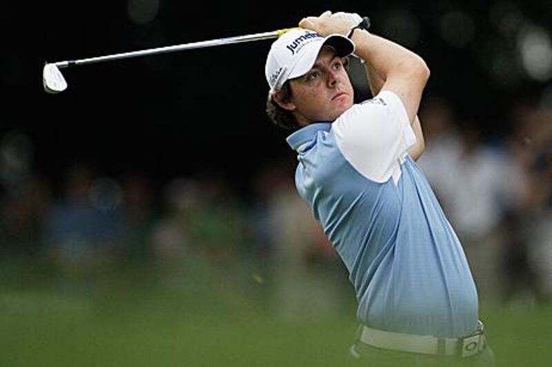 Rory McIlroy continues to open up his lead at Bethedsa.
