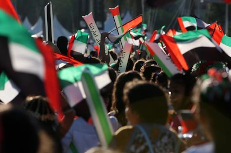 There are expected to be big celebrations again this year as the UAE prepares for its 41st National Day. Pawan Singh / The National