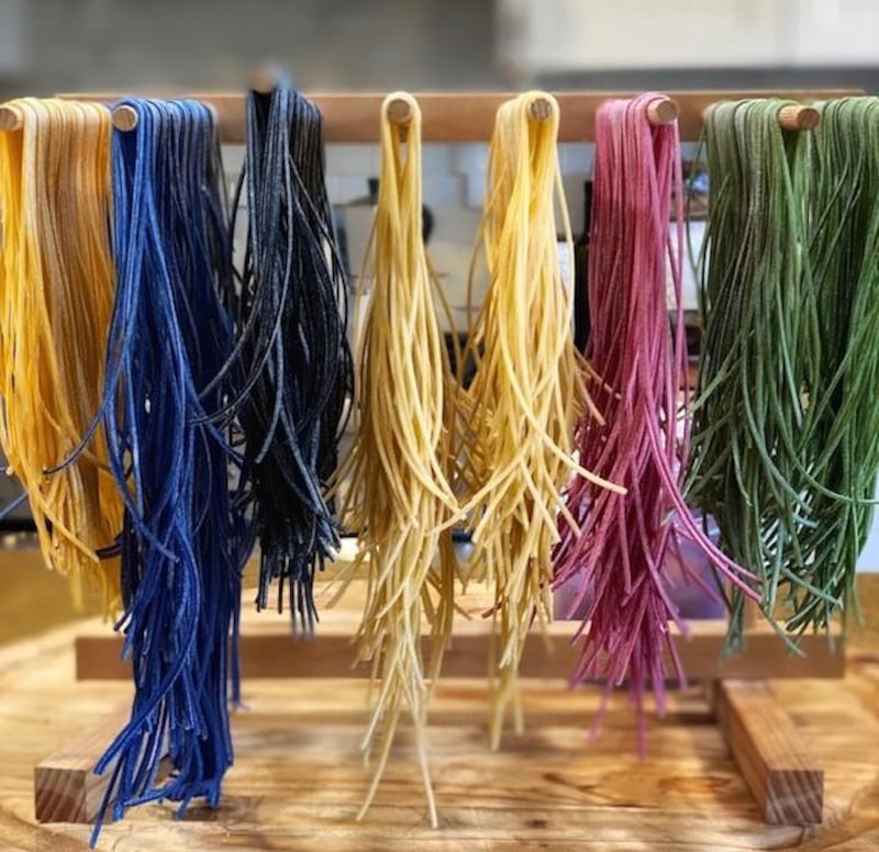 'I always eat with my eyes first,' says Afshar, a home cook who has gained a social media following thanks to her colourful pasta. All images courtesy Fiona Afshar