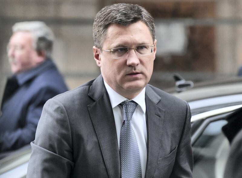 Russian energy minister Alexander Novak arrives for the 177th Organization Of Petroleum Exporting Countries (OPEC) meeting in Vienna, Austria, on December 5, 2019. (Photo by JOE KLAMAR / AFP)